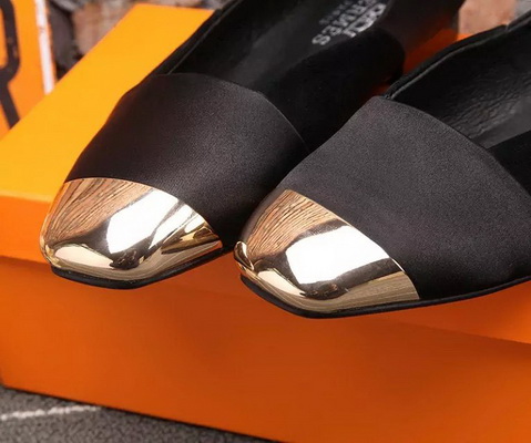 HERMES Shallow mouth flat shoes Women--004